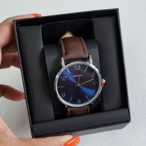 Geneva Brown/Blue Womans Watch